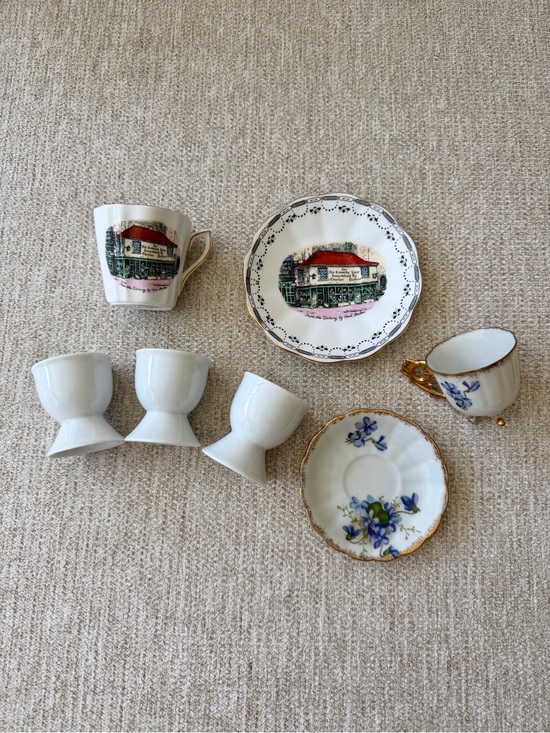 Other - set of vintage “minis” | egg cups & tea sets
